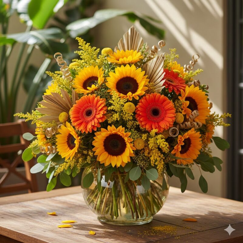 A Burst of Sunshine: The Kiss of the Sun Flower Bouquet