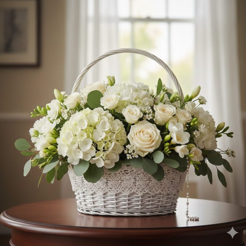 A Gentle Expression of Condolence: The Lace Basket