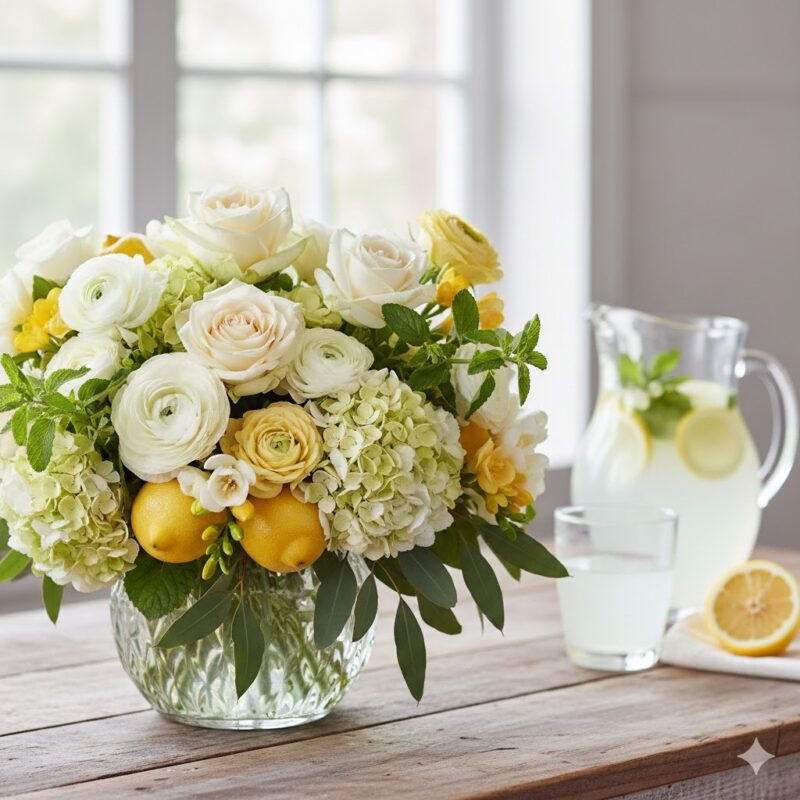 A Refreshing Delight: The Luxurious Lemonade Flower Bouquet