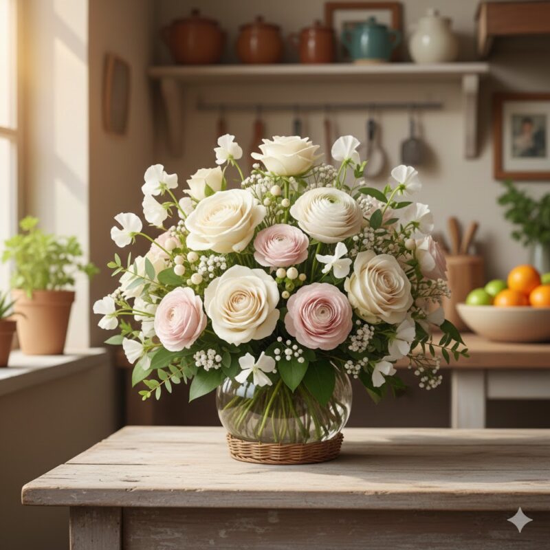 A Whisper of Beauty The Sweet & Subtle Flower Arrangement