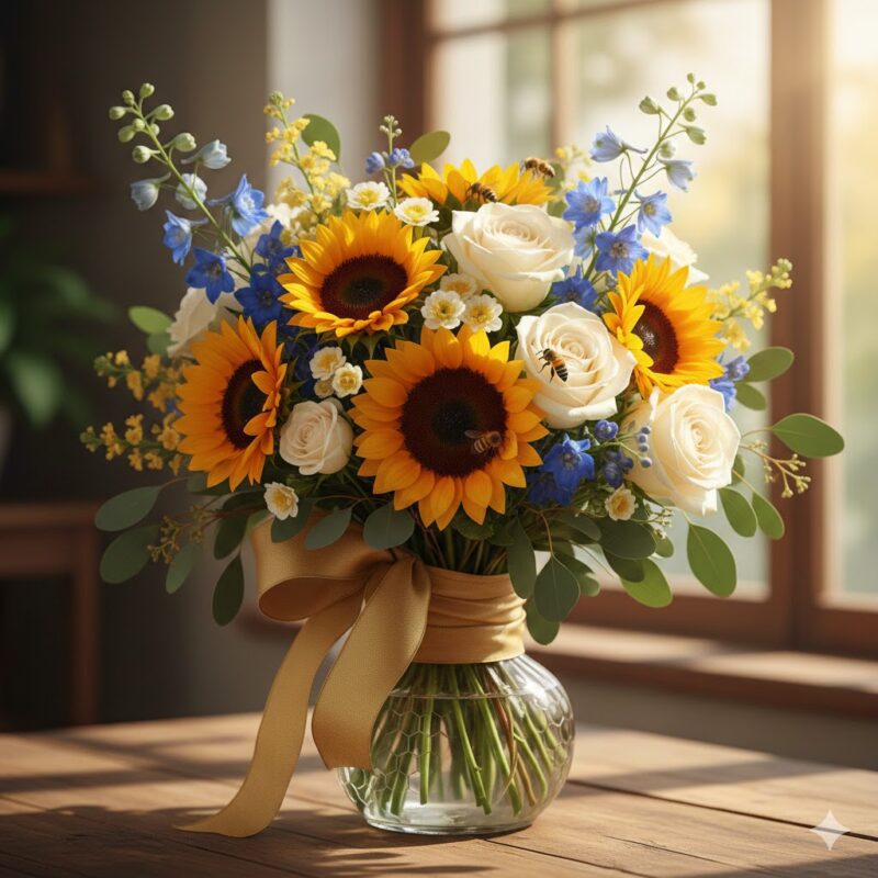 Brighten Their Day: The Luxurious Honeybee Flower Bouquet