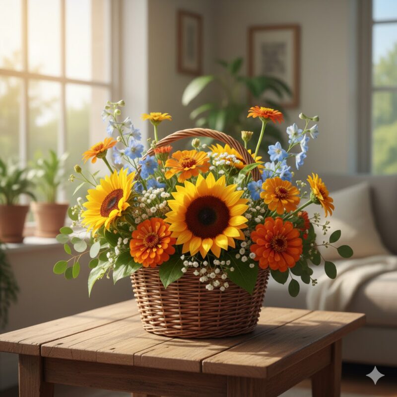 Bring Sunshine Indoors with the Summer Style Flower Basket