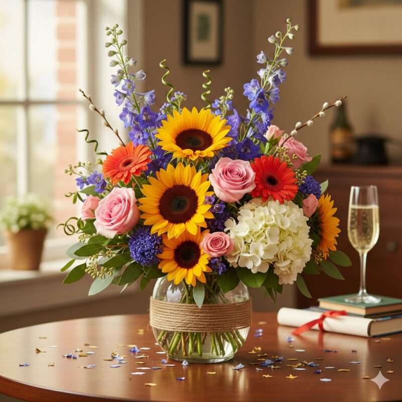Celebrate Success with the Hooray For You! Flower Arrangement