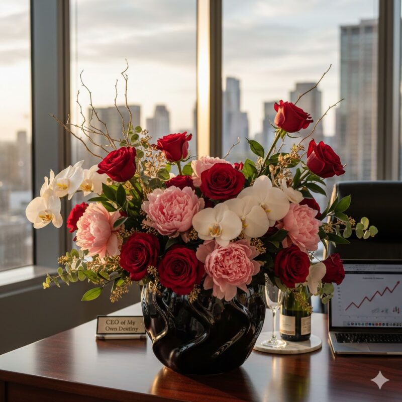 Celebrate Success with the Luxurious Boss Babe Flower Arrangement
