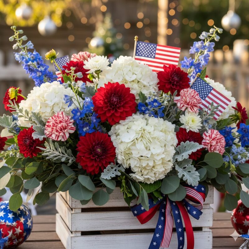 Celebrate the Season: The Festive Americana Bouquet