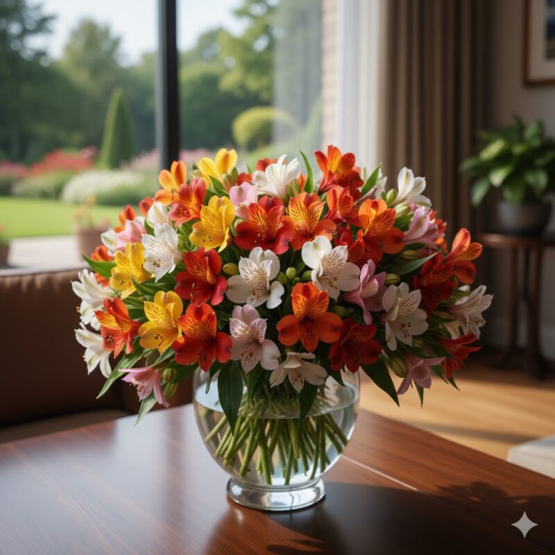 Discover the Awesome Alstroemeria Arrangement: A Luxurious Bouquet of Longevity