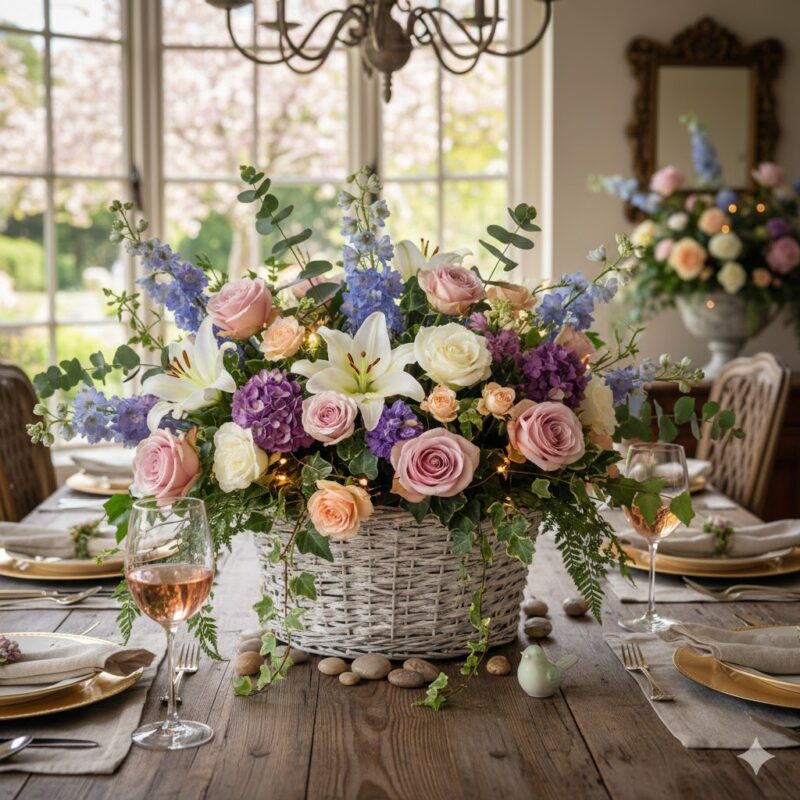 Elegance at the Table The Springtime Supper Flower Centerpiece