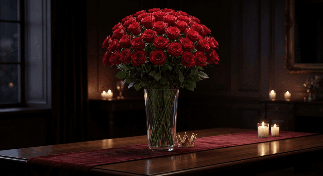 Grandeur Long Stem Rose Arrangement The Ultimate Expression of Devotion