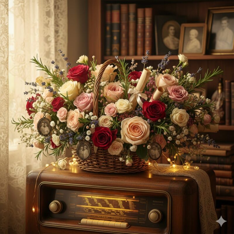 Honoring a Lifetime of Memories: The Like a Love Song Flower Basket
