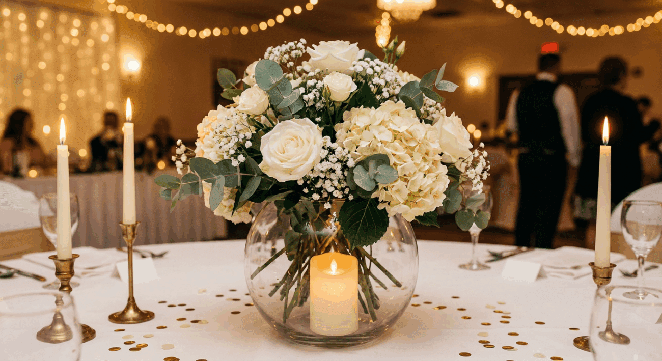 Illuminate Your Celebration with the Graceful Glow Centerpiece