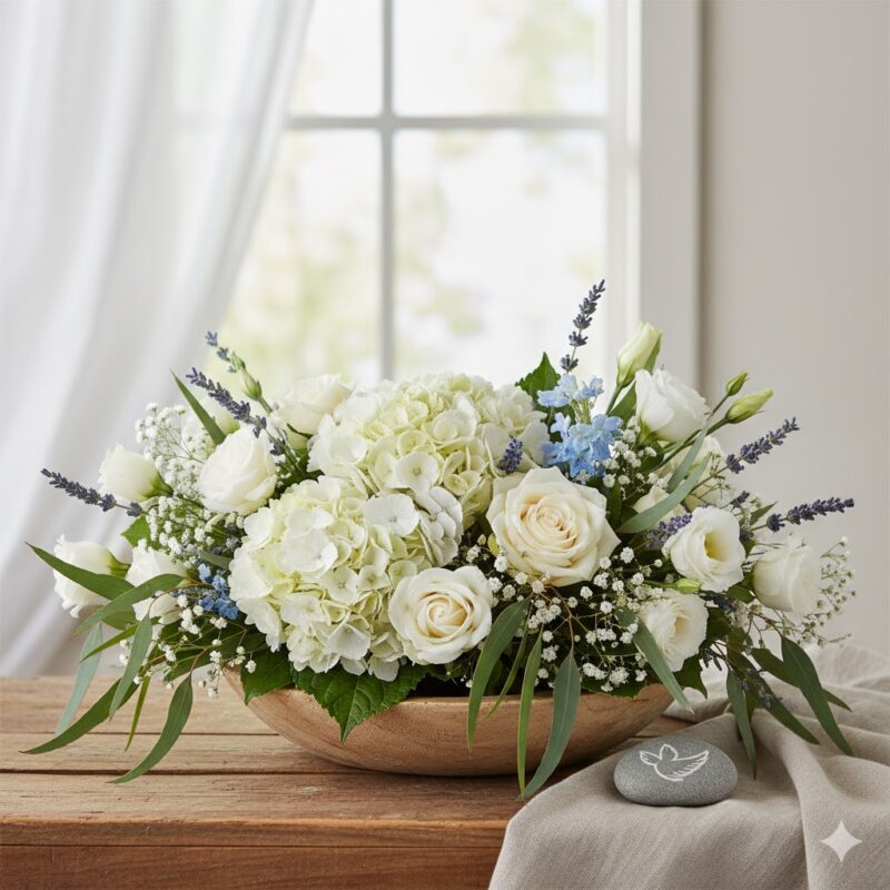 Offer Peace and Comfort with the Serenity Flower Arrangement