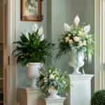 Peace lily plant in white pot from Reema Florist Nashville TN