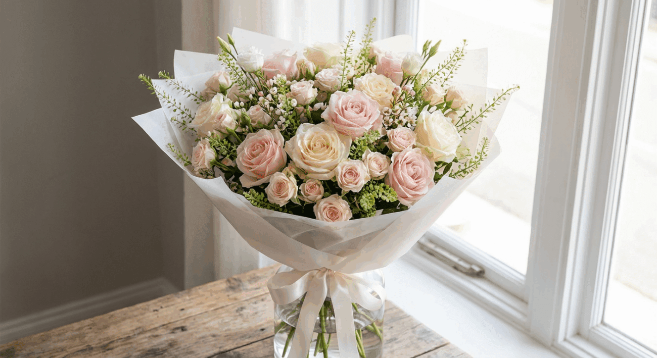 Pure Delight Delivered: The Luxurious Cutie Pie Bouquet