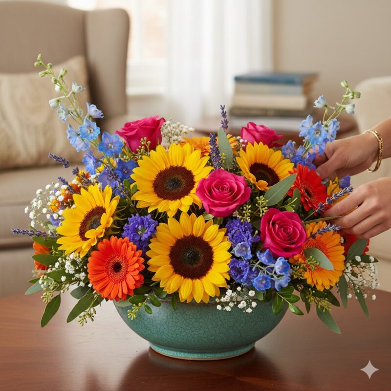 Send Happiness: The Bowl Of Bright Wishes Flower Box