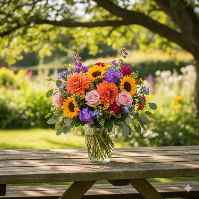 The Ashleigh Flower Bouquet Vibrant Charm for Every Season