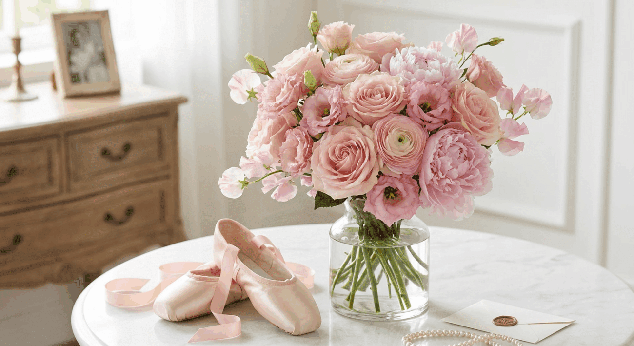 The Ballet Slipper Bouquet Elegance in Pink for Every Joyous Milestone