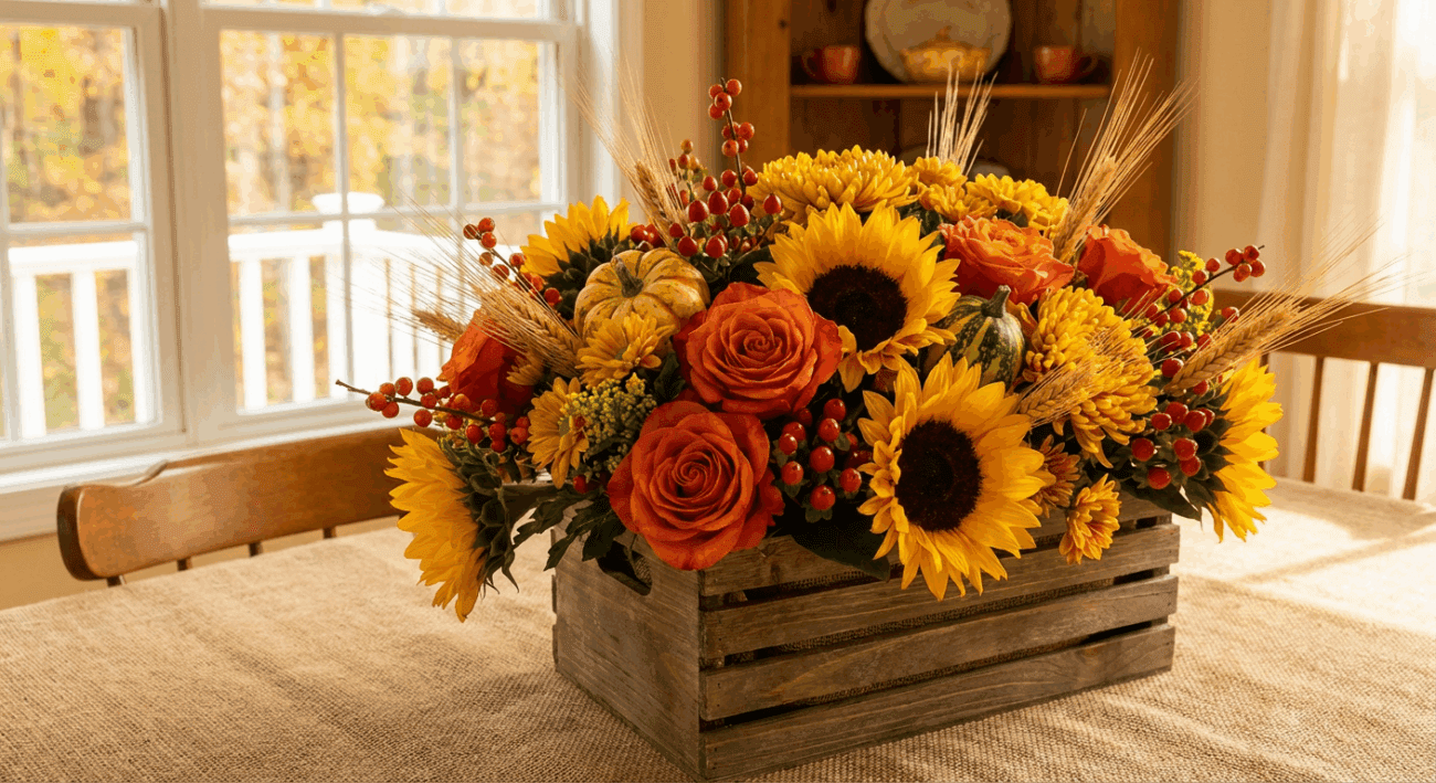 The Bright Abundance Arrangement A Harvest of Gratitude