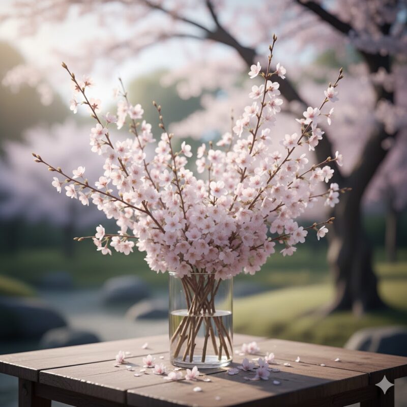 The Cherry Blossom Flower Bouquet Elegance and Renewal