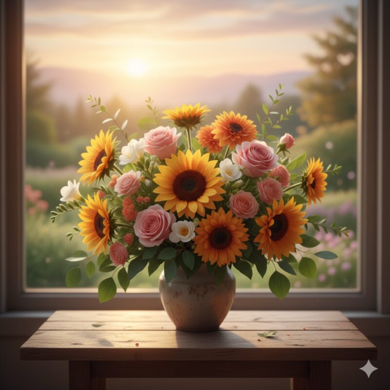 The Daybreak Flower Arrangement Luminous Joy and Optimism