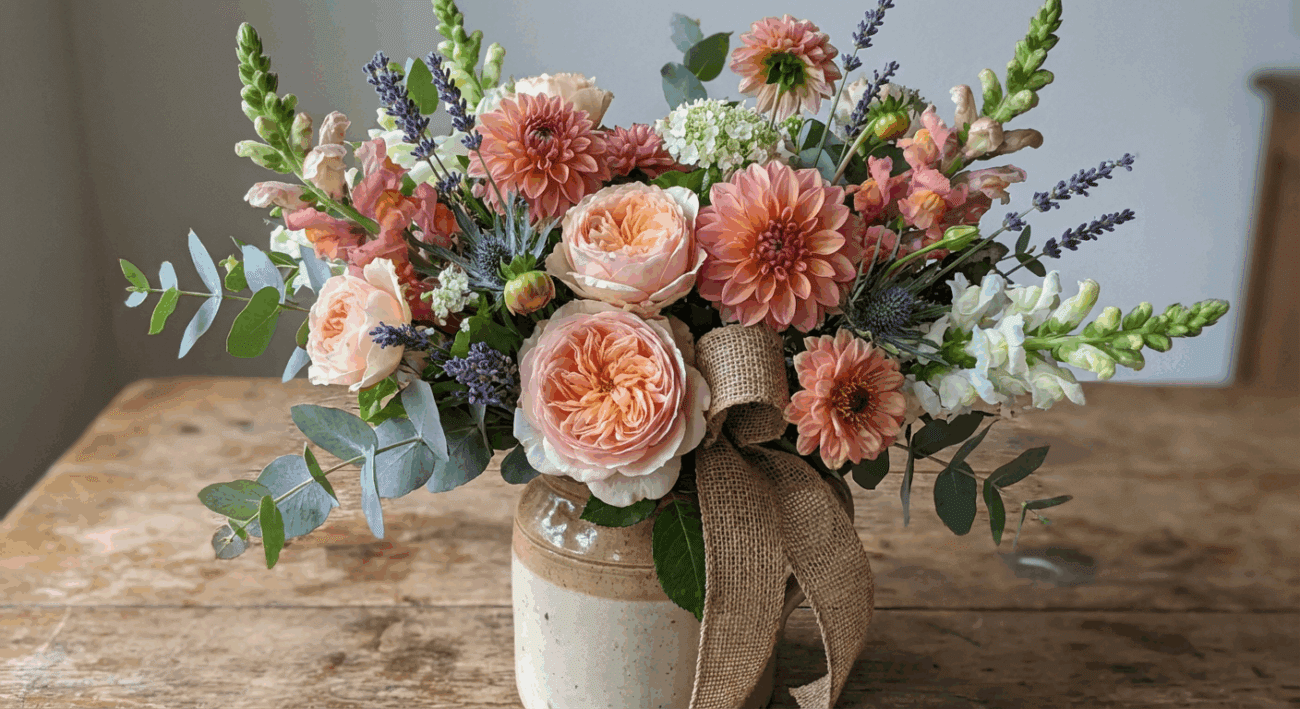 The From the Garden Arrangement Natural, Handcrafted Luxury