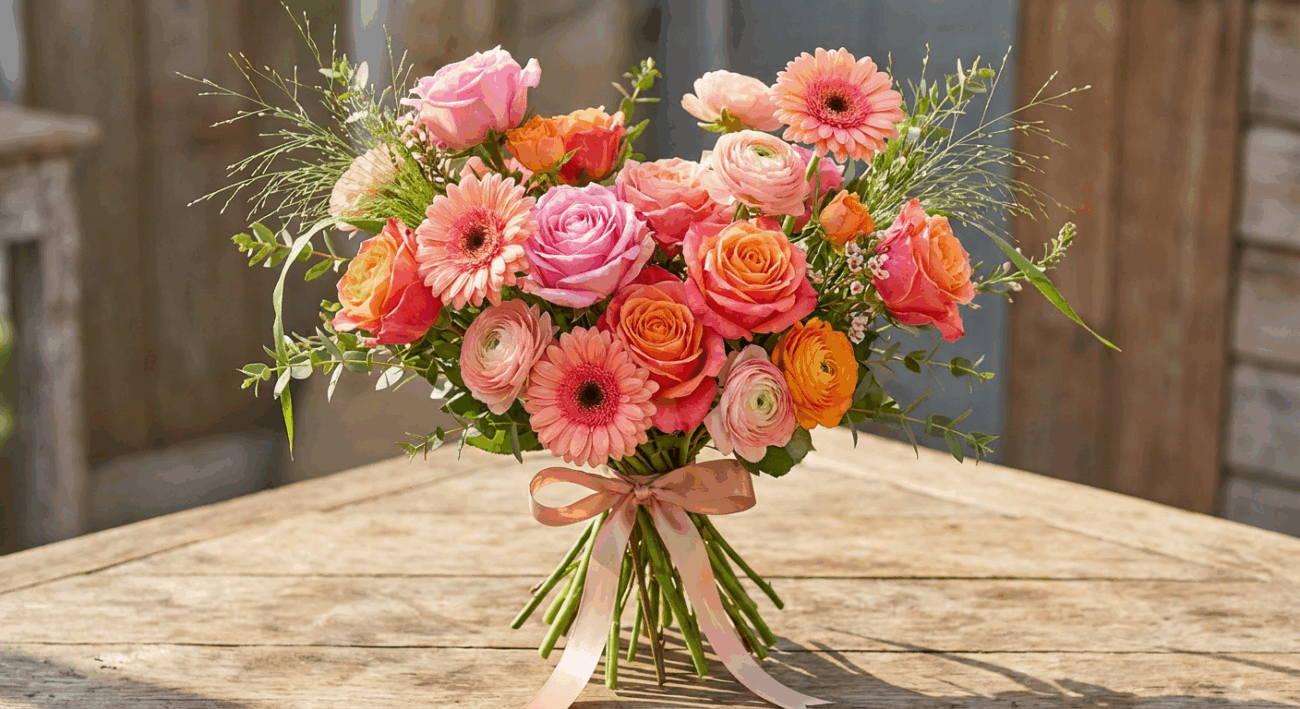 🎀 The Fun & Flirty Flower Bouquet: Playful Charm and Luxurious Joy