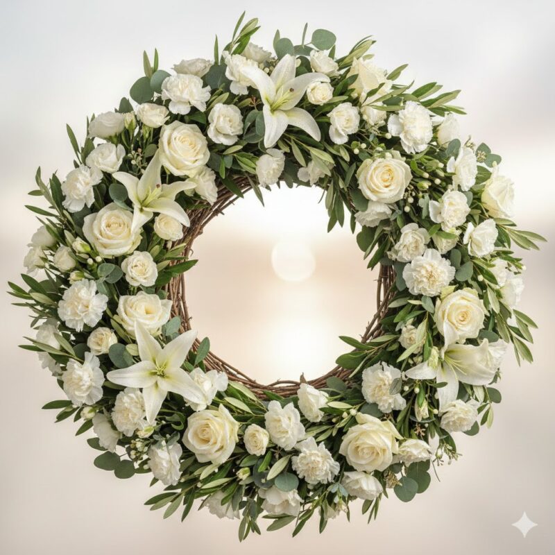 The Peace Flower Wreath A Dignified Circle of Love and Remembrance