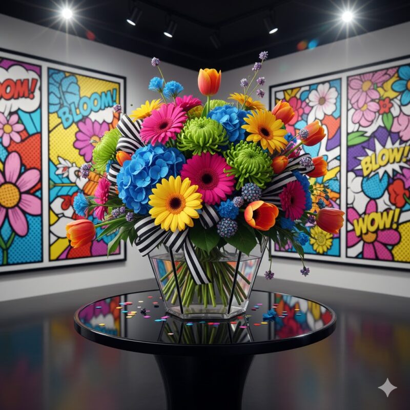 The Pop Art Flower Bouquet.