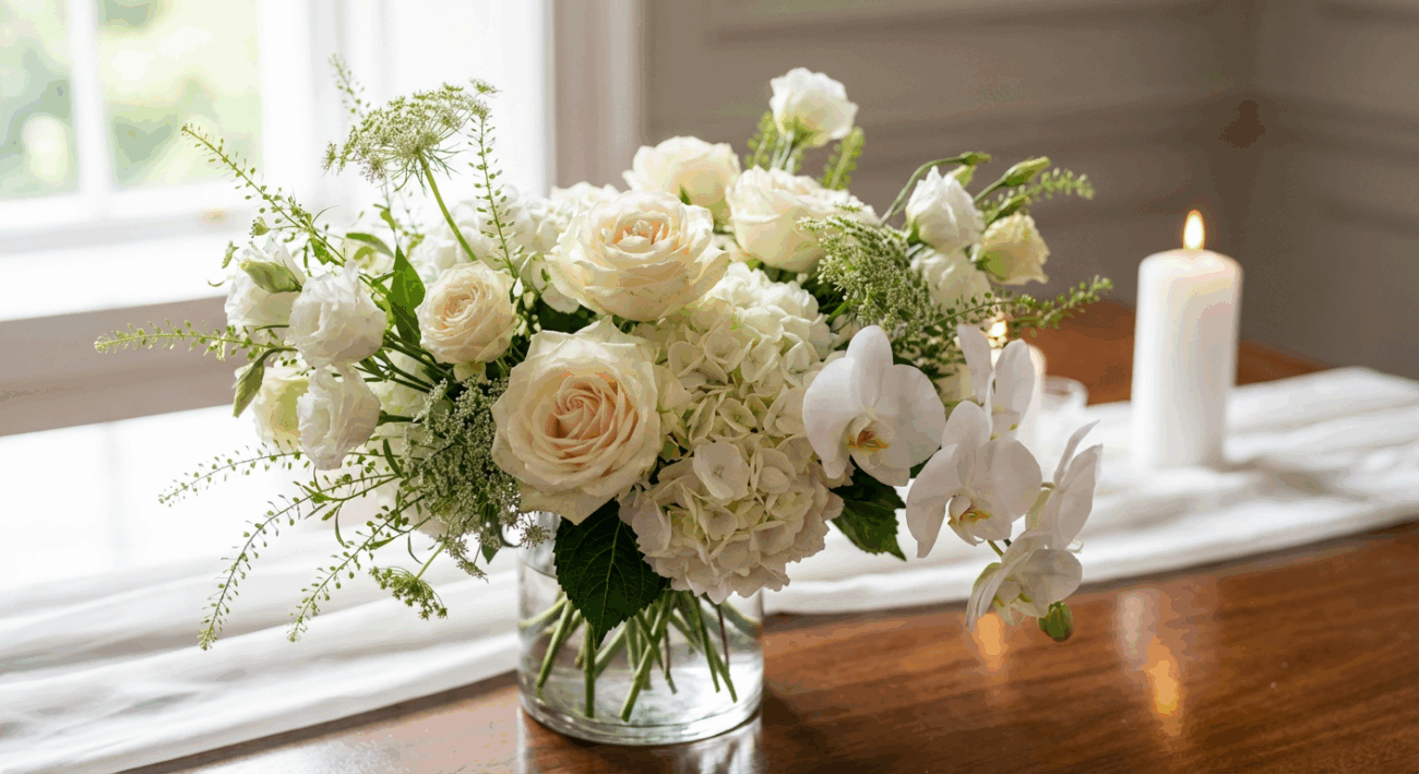 The Pure Pleasures Arrangement Elegance in Every Petal