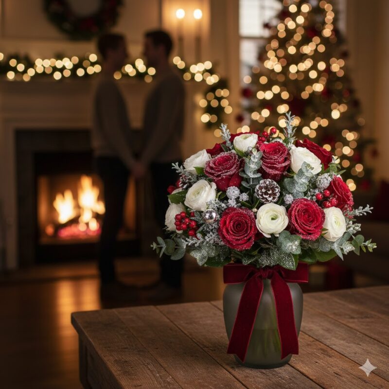 The Winter Romance Flower Bouquet Passion for the Holidays