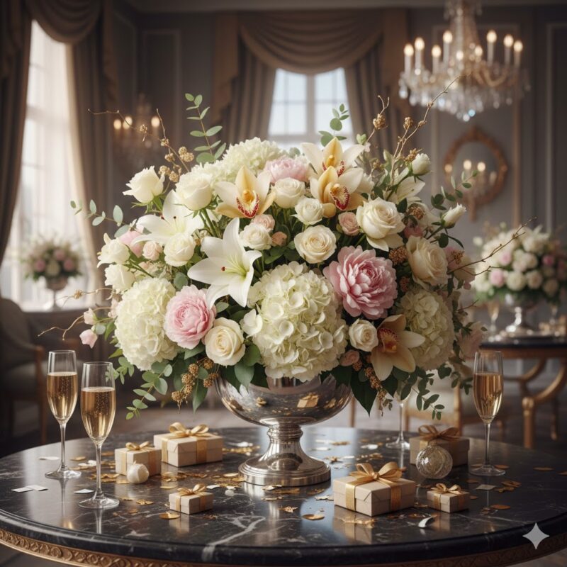 Time To Celebrate Flower Arrangement: A Luxury Bouquet of Joy