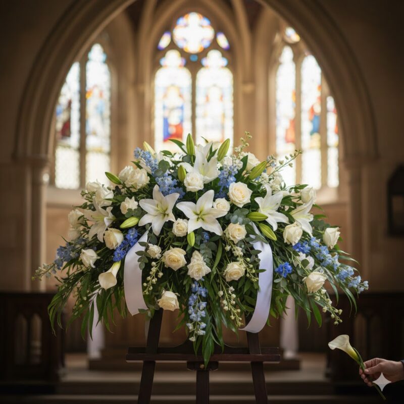 A Final Gesture of Honor: The Glorious Farewell Flower Spray