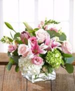Beauty in Pinks & Whites flower Bouquet