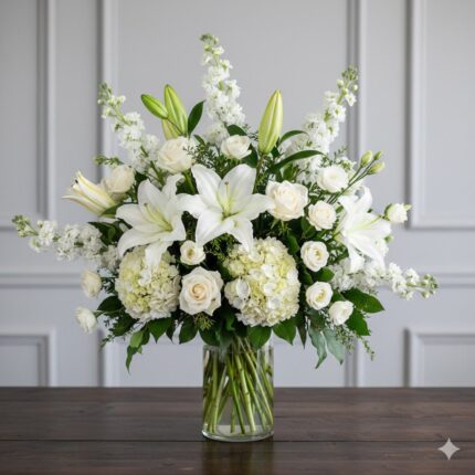 Elegant White Garden Vista Flower arrangement