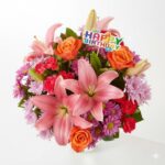 Happy Birthday Topper arrangement