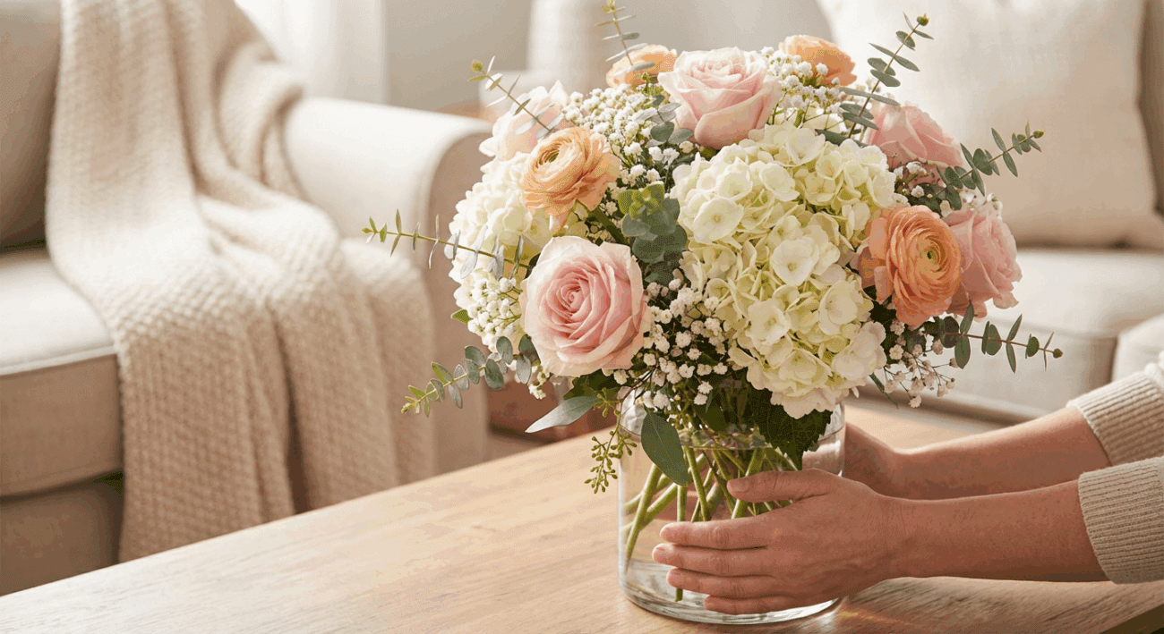 The Floral Embrace Arrangement A Hug in a Bouquet