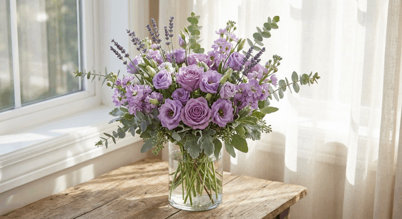 The Lovely Lavender Medley Arrangement Tranquil Luxury