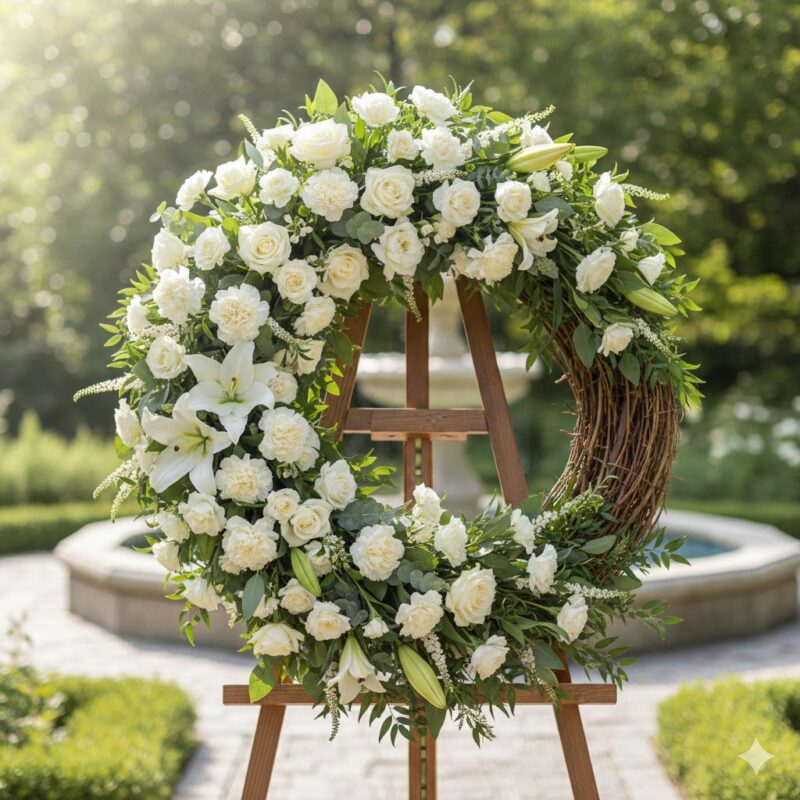 The Serenity Flower Spray: A Dignified and Loving Tribute