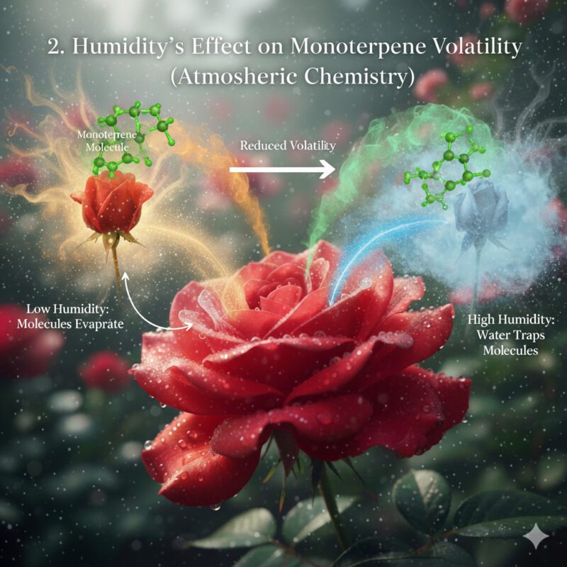 2. Humidity’s Effect on Monoterpene Volatility (Atmospheric Chemistry)