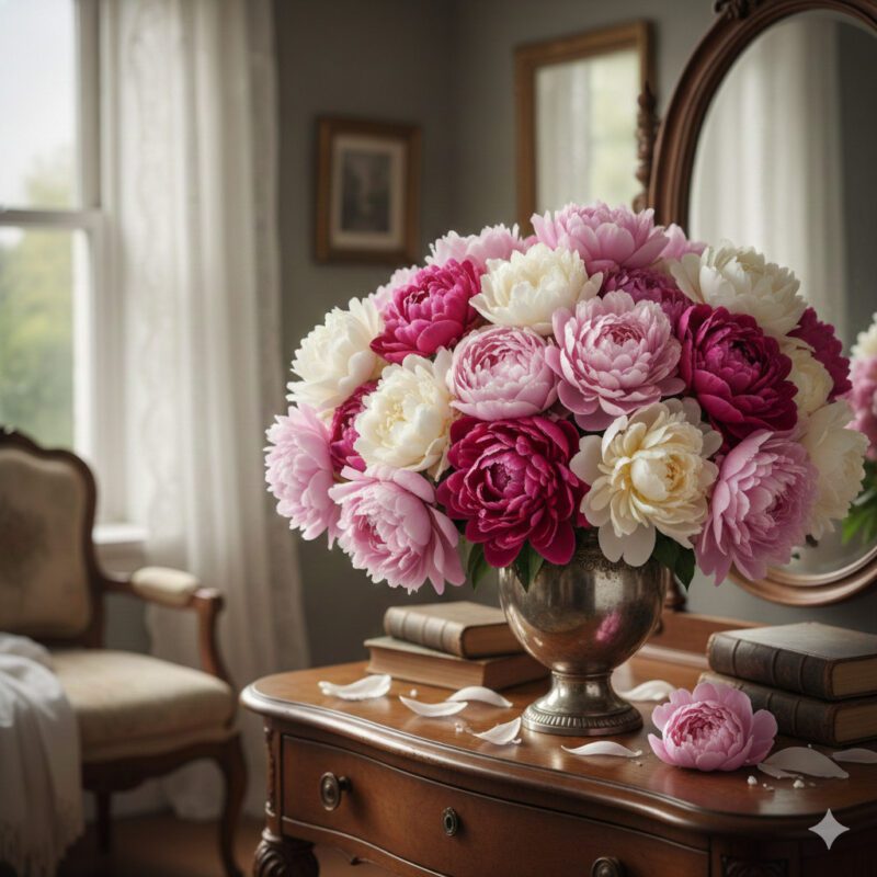 4. Peonies