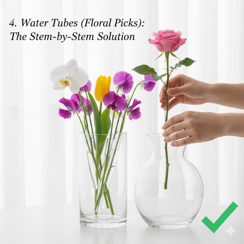 4. Water Tubes (Floral Picks) The Stem-by-Stem Solution