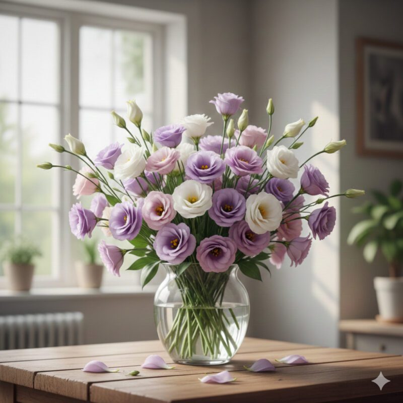 7. Lisianthus (The Refined Choice)