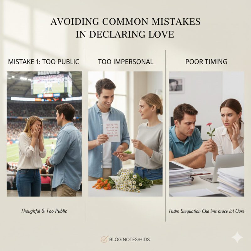Avoiding Common Mistakes in Declaring Love