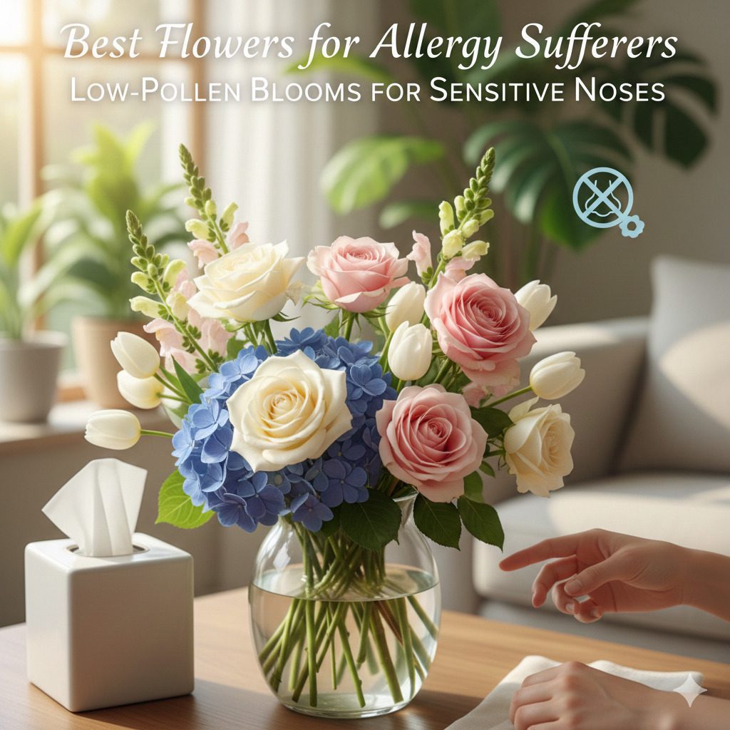 Best Flowers for Allergy Sufferers Low-Pollen Blooms for Sensitive Noses