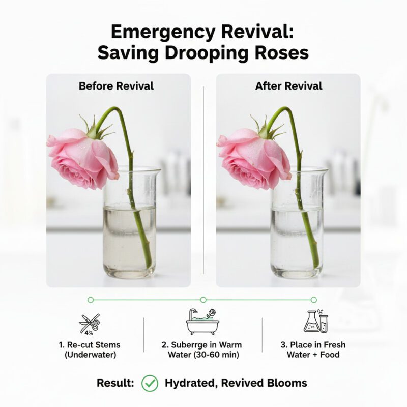 Emergency Revival Saving Drooping Roses