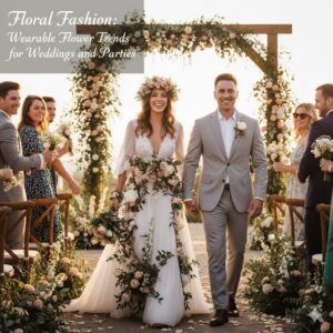 Floral Fashion Wearable Flower Trends for Weddings and Parties