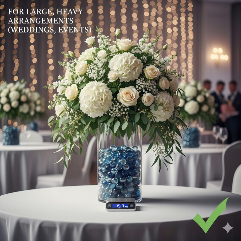 For Large, Heavy Arrangements (Weddings, Events)