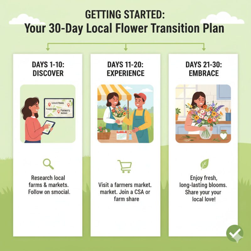 Getting Started Your 30-Day Local Flower Transition Plan