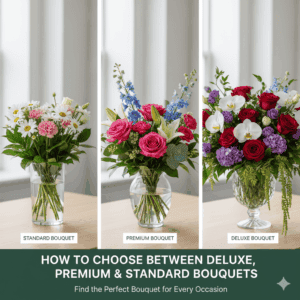 How to Choose Between Deluxe, Premium & Standard Bouquets