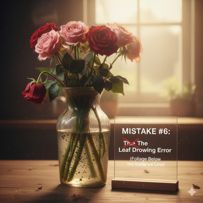 Mistake #6 The Leaf Drowning Error (Foliage Below the Water Line)