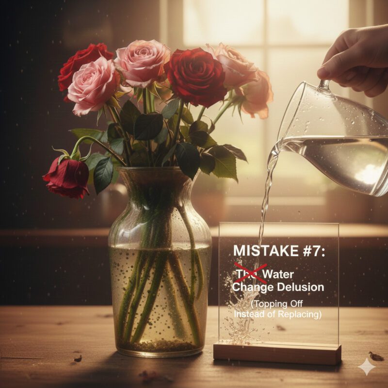Mistake #7 The Water Change Delusion (Topping Off Instead of Replacing)